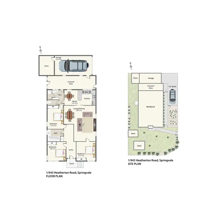 Floorplan of Homely house listing, 1/943 Heatherton Road, Springvale VIC 3171