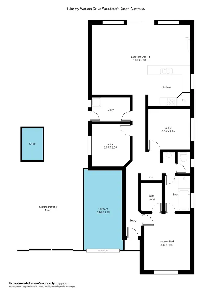 Floorplan of Homely house listing, 4 Jimmy Watson Drive, Woodcroft SA 5162