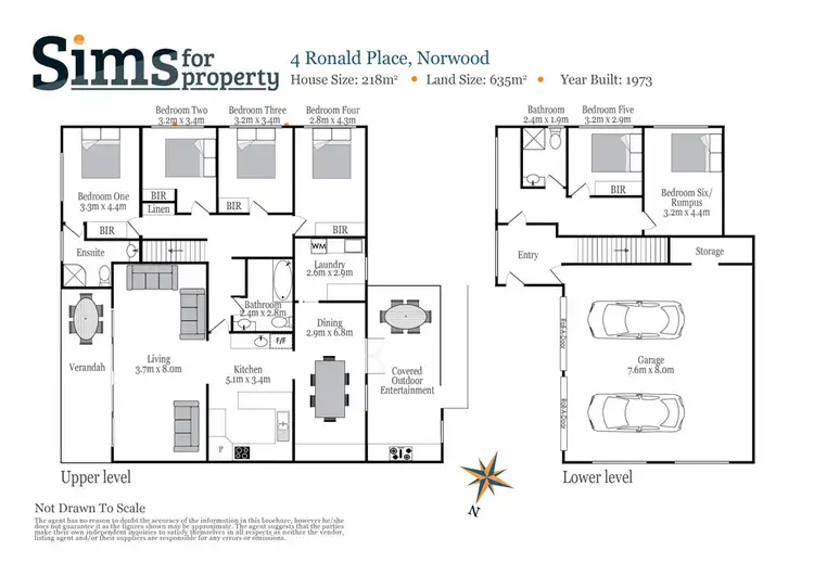 Floorplan of Homely house listing, 4 Ronald Place, Norwood TAS 7250