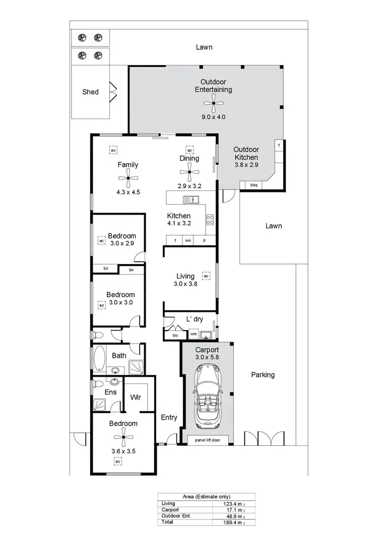 Floorplan of Homely house listing, 83 Serafino Drive, Noarlunga Downs SA 5168