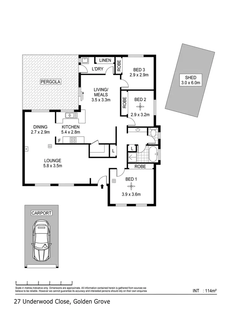 Floorplan of Homely house listing, 27 Underwood Close, Golden Grove SA 5125