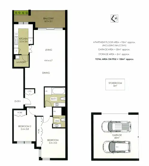 Floorplan of Homely apartment listing, 21/64 Spofforth Street, Cremorne NSW 2090