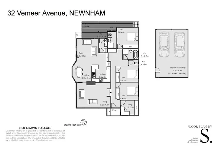 Floorplan of Homely house listing, 32 Vermeer Avenue, Newnham TAS 7248