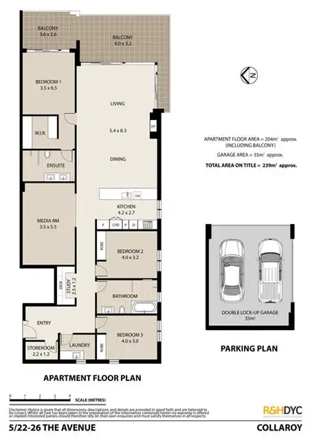 Floorplan of Homely unit listing, 5/22-26 The Avenue, Collaroy NSW 2097