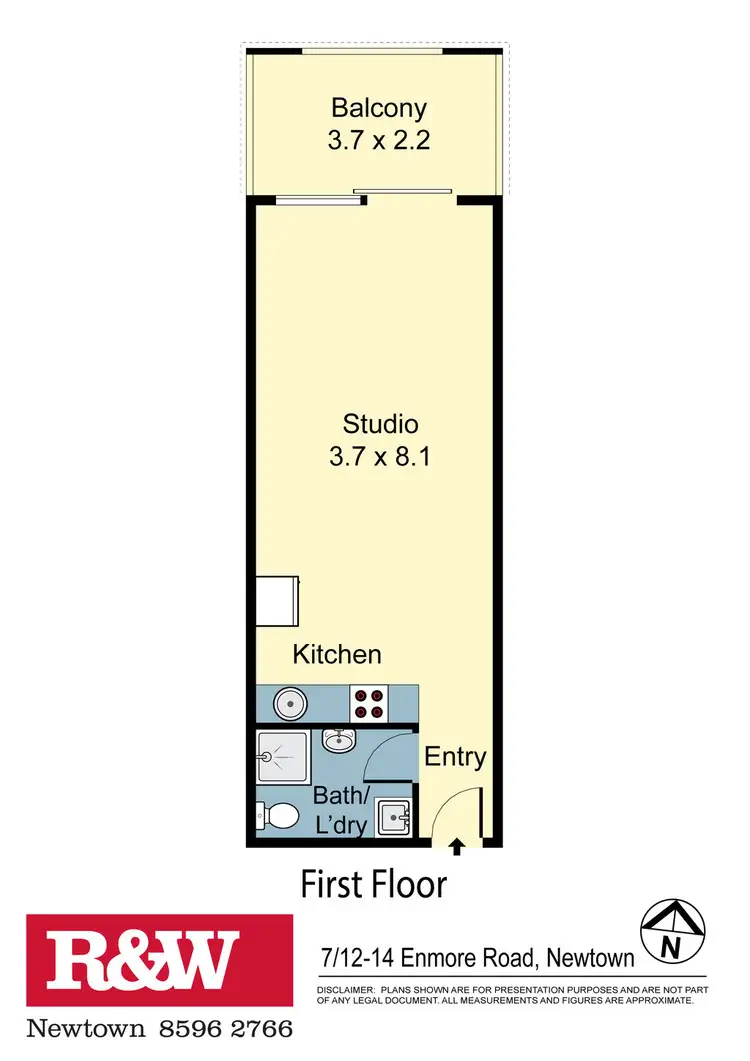 Floorplan of Homely apartment listing, 7/12-14 Enmore Road, Newtown NSW 2042