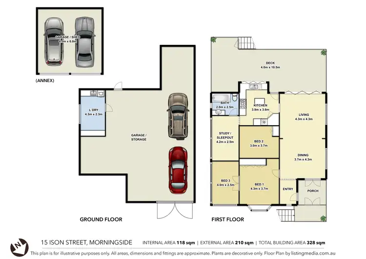 Floorplan of Homely house listing, 15 Ison Street, Morningside QLD 4170