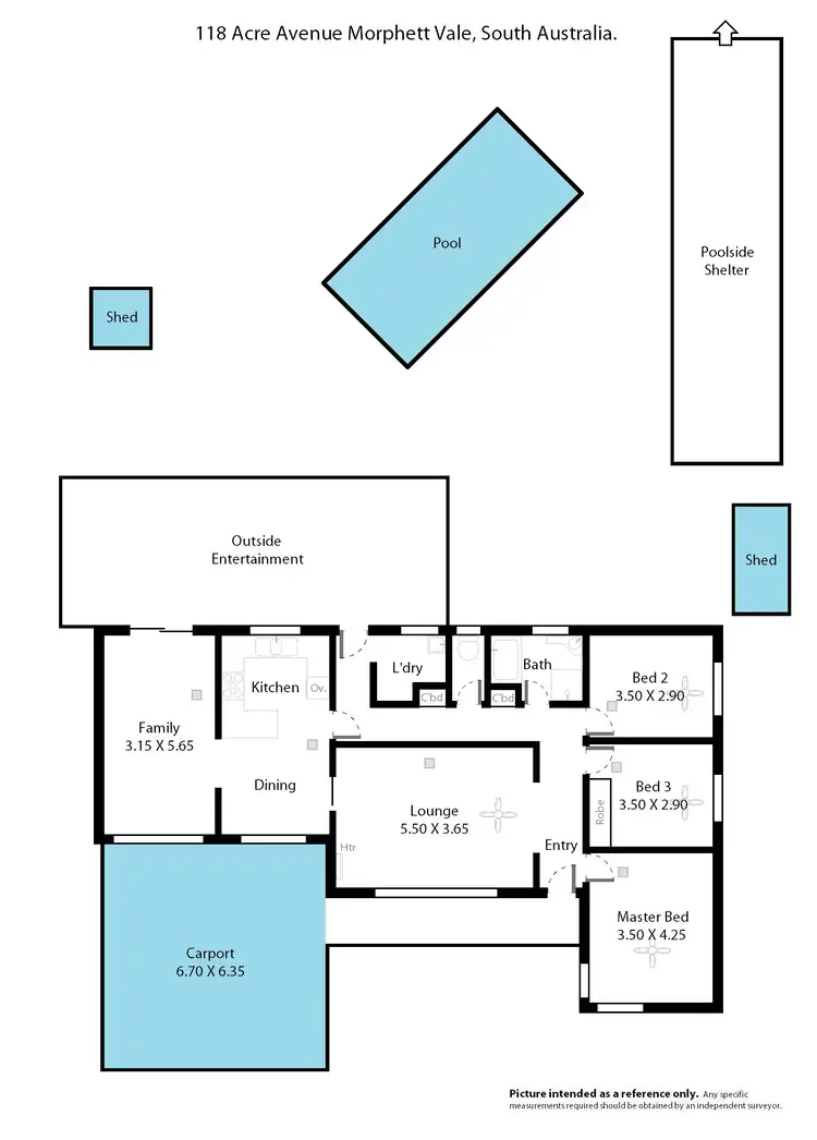 Floorplan of Homely house listing, 118 Acre Avenue, Morphett Vale SA 5162