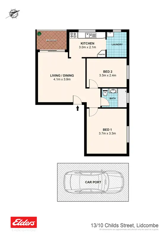 Floorplan of Homely apartment listing, 13/10 CHILDS STREET, Lidcombe NSW 2141