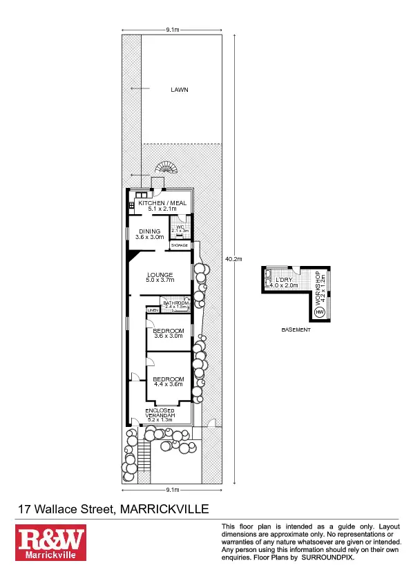 Floorplan of Homely house listing, 17 Wallace Street, Marrickville NSW 2204