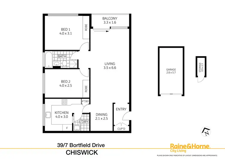 Floorplan of Homely apartment listing, 39/7 Bortfield Drive, Chiswick NSW 2046