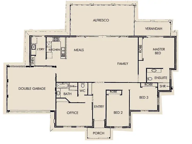 Floorplan of Homely house listing, 18 Autumn Glen, Dawesville WA 6211