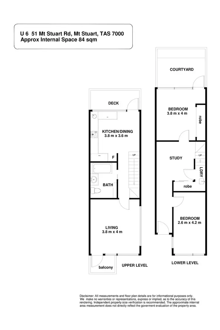 Floorplan of Homely unit listing, 6/51 Mount Stuart Road, Mount Stuart TAS 7000