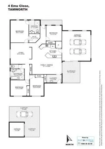 Floorplan of Homely house listing, 4 Emu Close, Tamworth NSW 2340