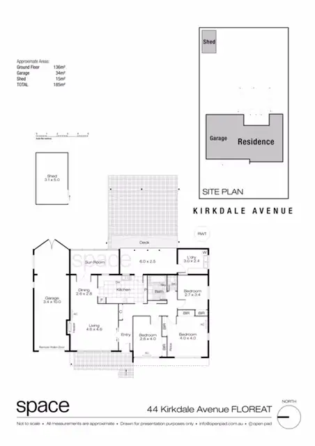 Floorplan of Homely house listing, 44 Kirkdale Avenue, Floreat WA 6014