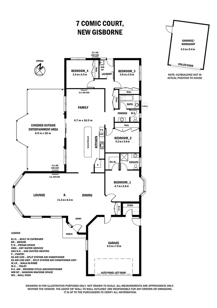 Floorplan of Homely house listing, 7 Comic Court, New Gisborne VIC 3438