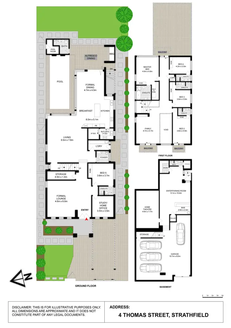 Floorplan of Homely house listing, 4 THOMAS STREET, Strathfield NSW 2135