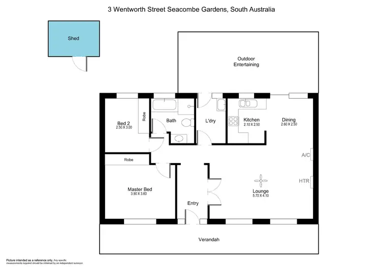 Floorplan of Homely house listing, 3 Wentworth Street, Seacombe Gardens SA 5047