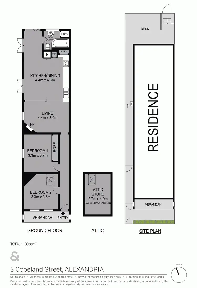 Floorplan of Homely house listing, 3 Copeland Street, Alexandria NSW 2015