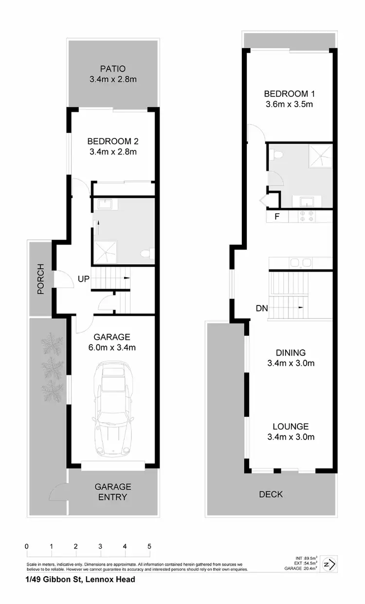 Floorplan of Homely townhouse listing, 1/49 Gibbon Street, Lennox Head NSW 2478