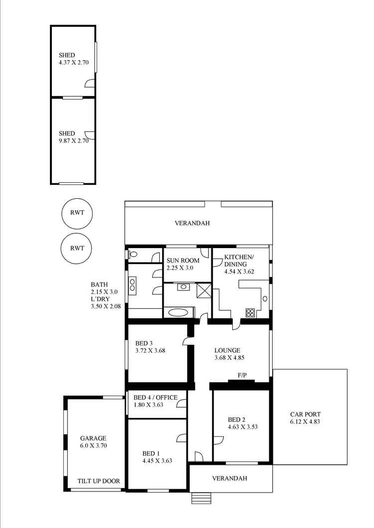 Floorplan of Homely house listing, 14 Matilda Street, Port Lincoln SA 5606