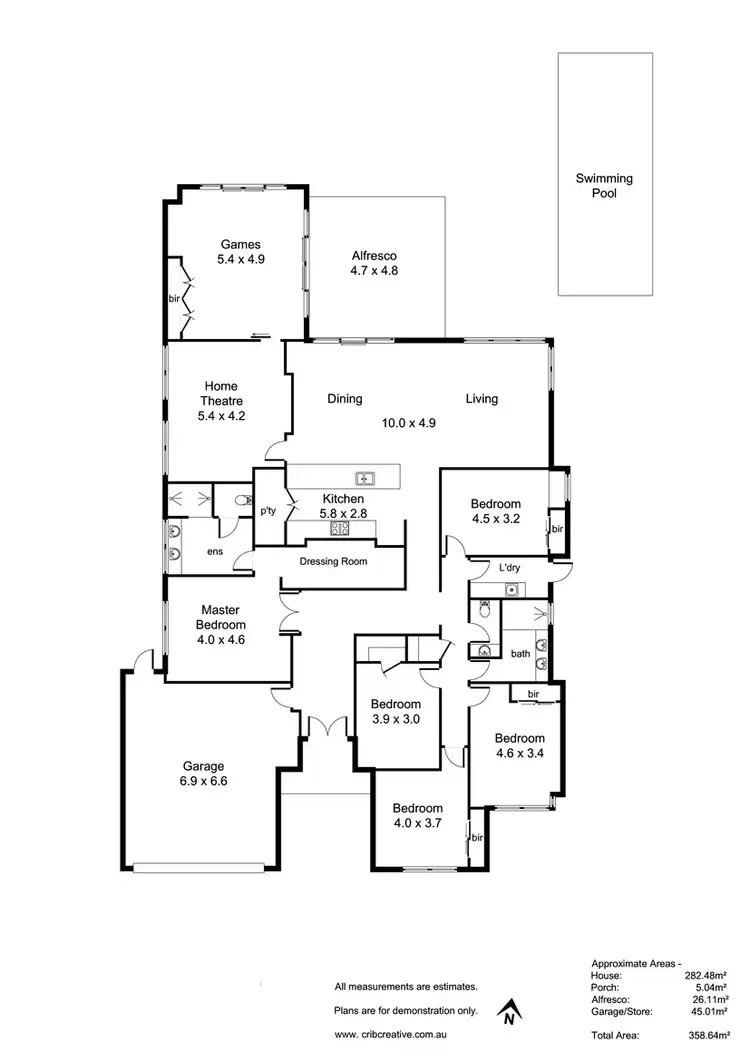 Floorplan of Homely house listing, 9 Olympic Place, Ardross WA 6153