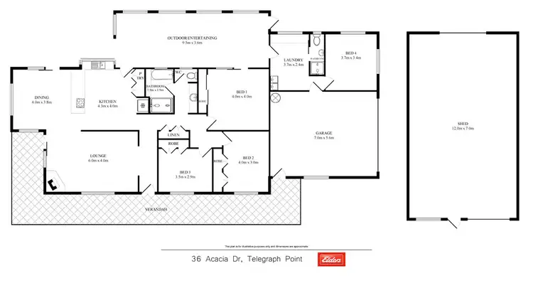 Floorplan of Homely house listing, 36 Acacia Drive, Telegraph Point NSW 2441