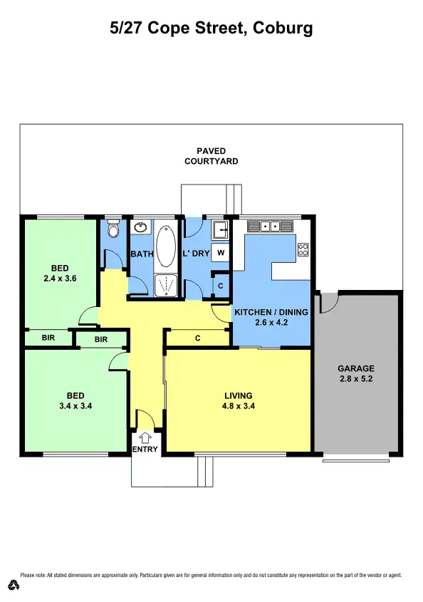 Floorplan of Homely unit listing, 5/27 Cope Street, Coburg VIC 3058