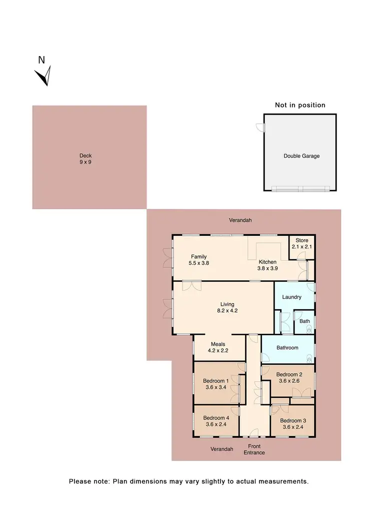 Floorplan of Homely house listing, 318 Moorabool West Road, Gordon VIC 3345