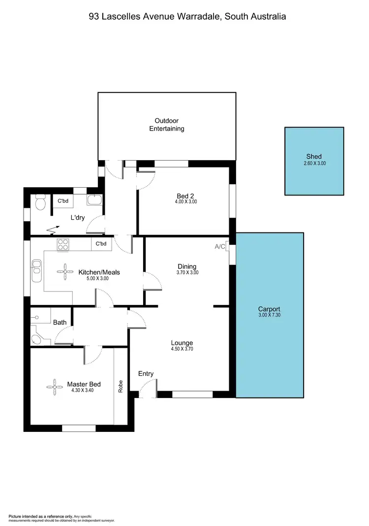Floorplan of Homely house listing, 93 Lascelles Avenue, Warradale SA 5046