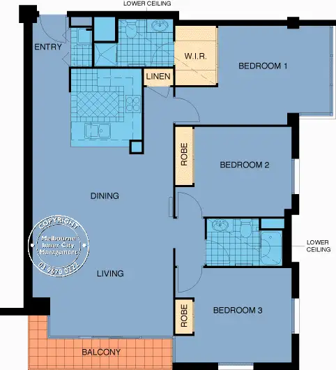 Floorplan of Homely apartment listing, 167/79 Whiteman Street, Southbank VIC 3006