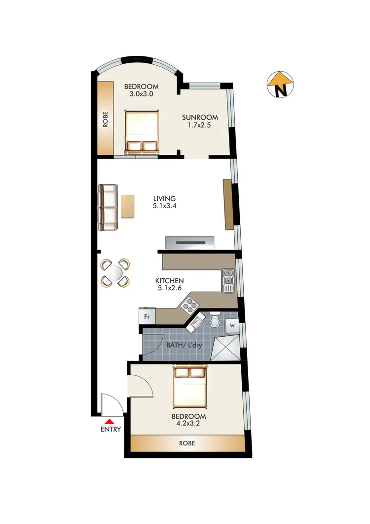 Floorplan of Homely apartment listing, 3/35 Birriga Road, Bellevue Hill NSW 2023