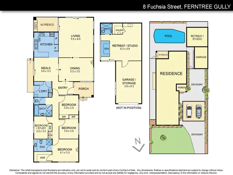 Floorplan of Homely house listing, 8 Fuchsia Street, Ferntree Gully VIC 3156