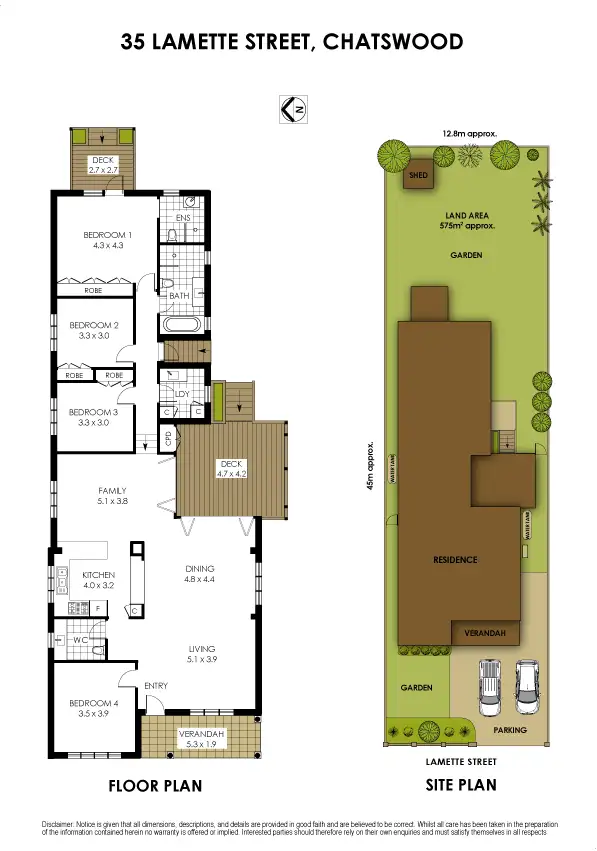 Floorplan of Homely house listing, 35 Lamette Street, Chatswood NSW 2067
