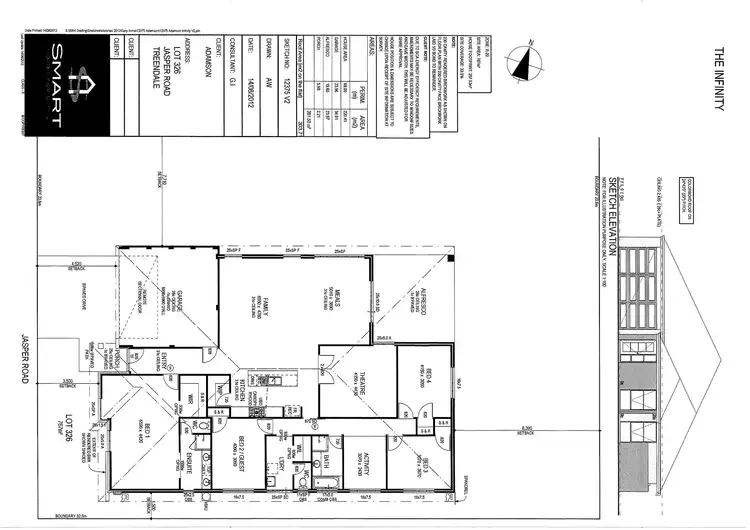 Floorplan of Homely house listing, 12 Jasper Rd, Australind WA 6233