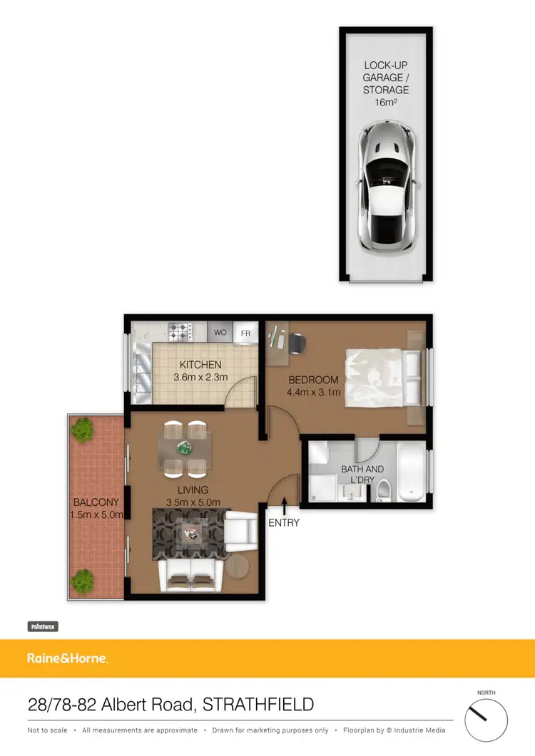 Floorplan of Homely apartment listing, 28/78-82 Albert Road, Strathfield NSW 2135