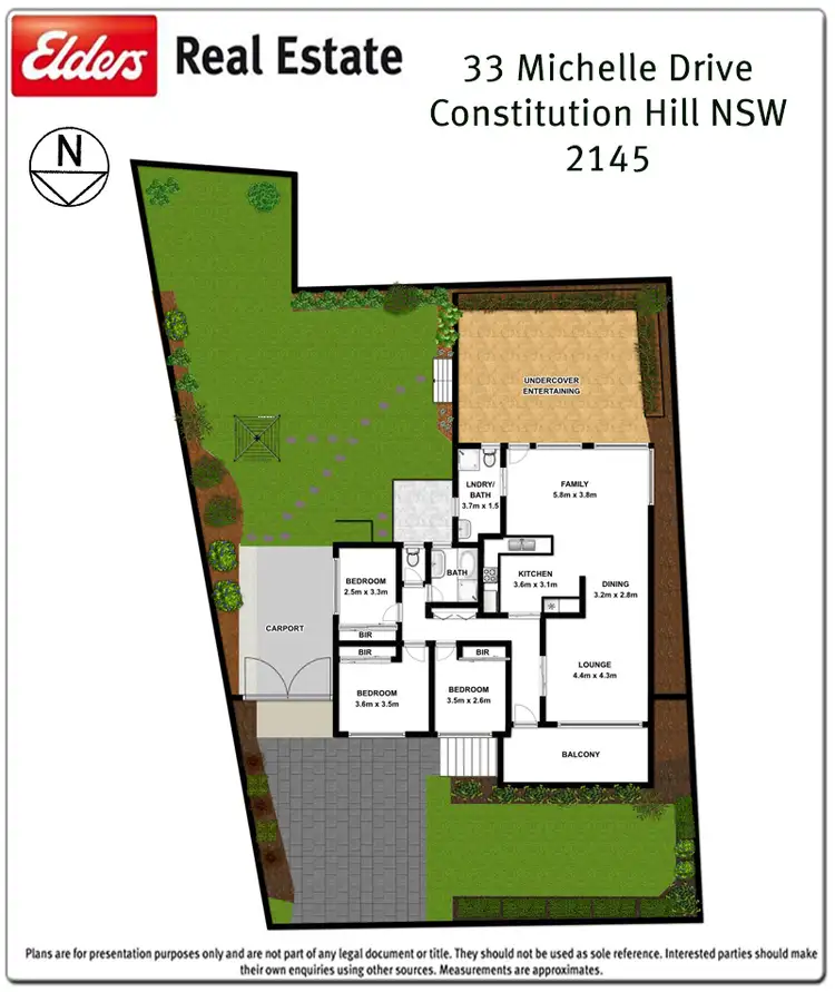 Floorplan of Homely house listing, 33 Michelle Drive, Constitution Hill NSW 2145
