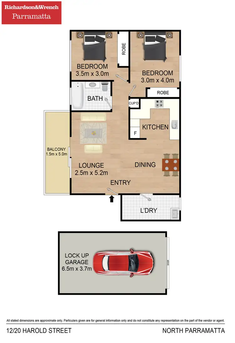 Floorplan of Homely apartment listing, 12/20 Harold Street, Parramatta NSW 2150