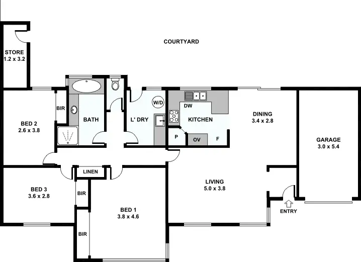 Floorplan of Homely house listing, 2/41 Sussex Street, East Victoria Park WA 6101