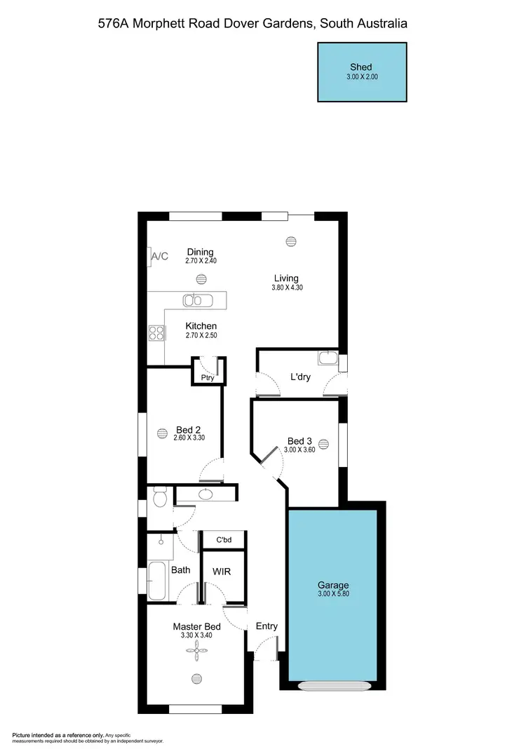 Floorplan of Homely house listing, 576A Morphett Road, Dover Gardens SA 5048