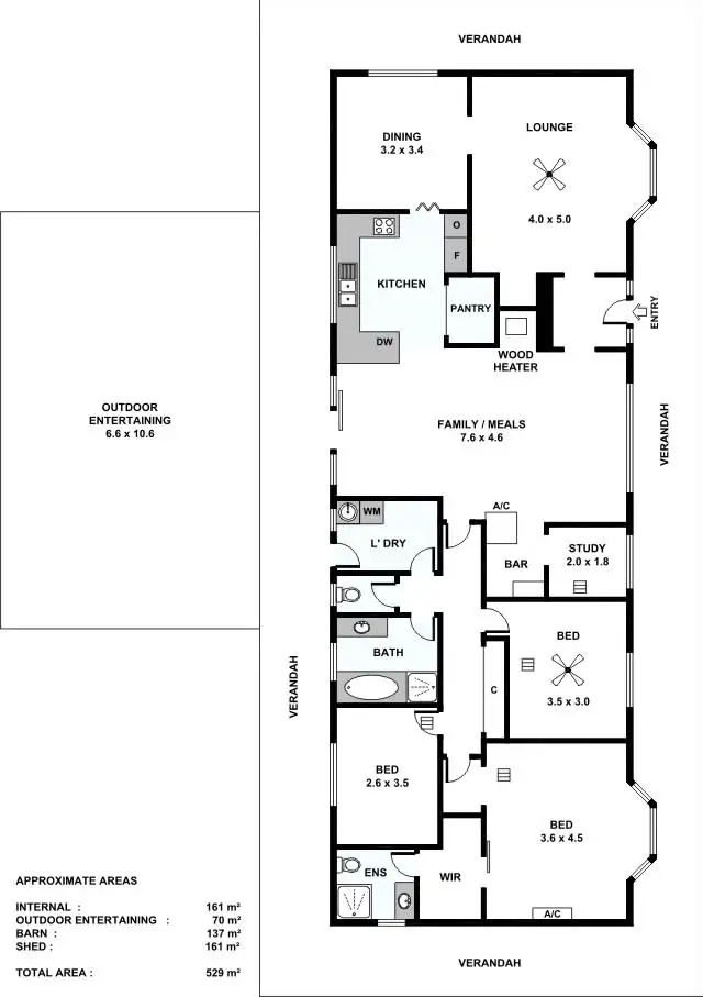 Floorplan of Homely house listing, 205C Bald Road, Roseworthy SA 5371