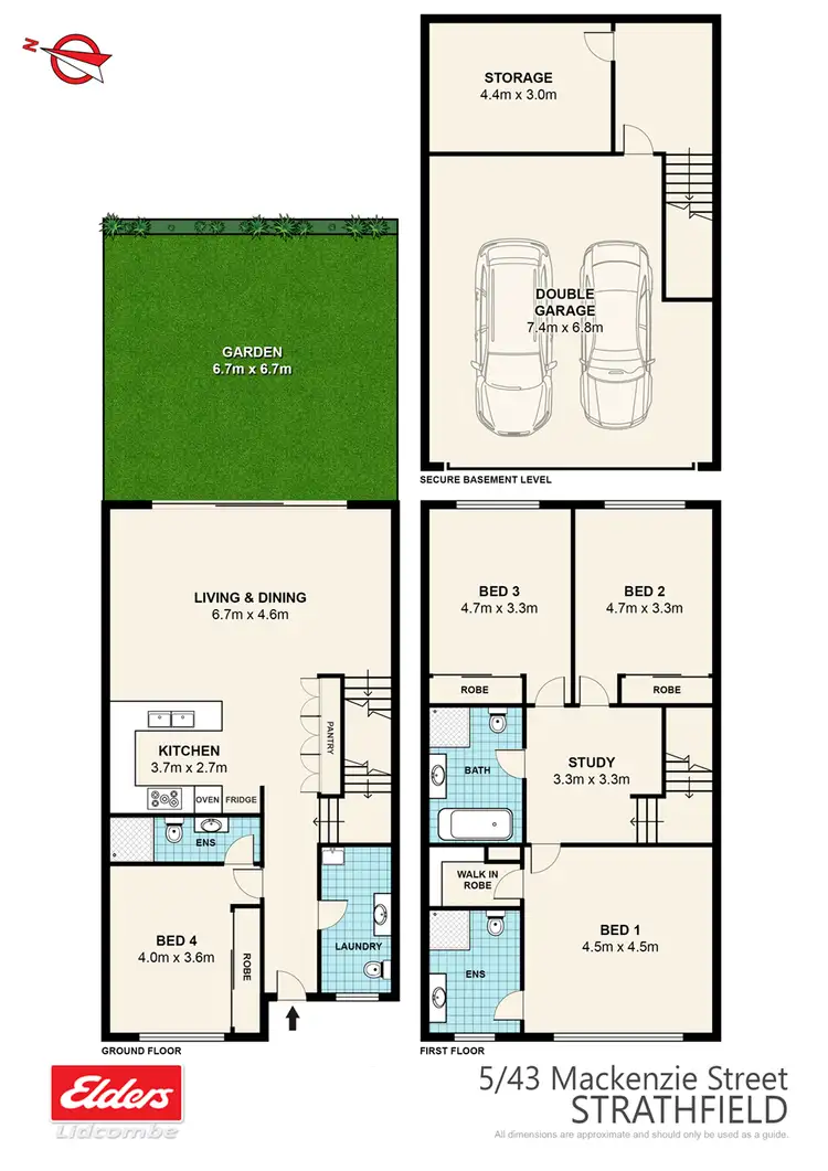 Floorplan of Homely townhouse listing, 5/43 MAcKENZIE STREET, Strathfield NSW 2135