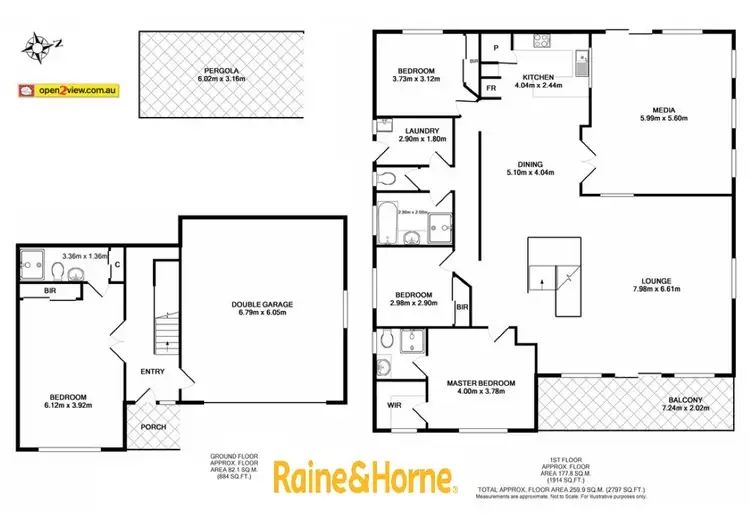 Floorplan of Homely house listing, 14 Oakwood Way, Catalina NSW 2536