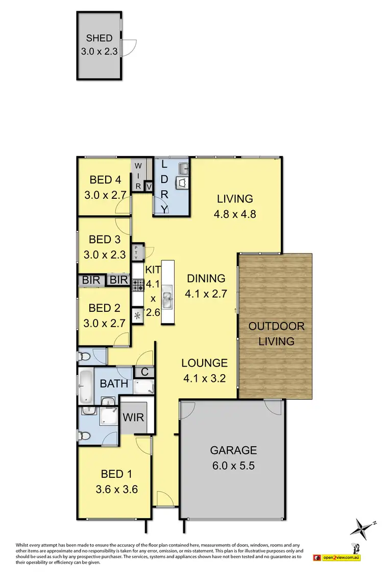 Floorplan of Homely house listing, 6 Blaze Terrace, Tarneit VIC 3029
