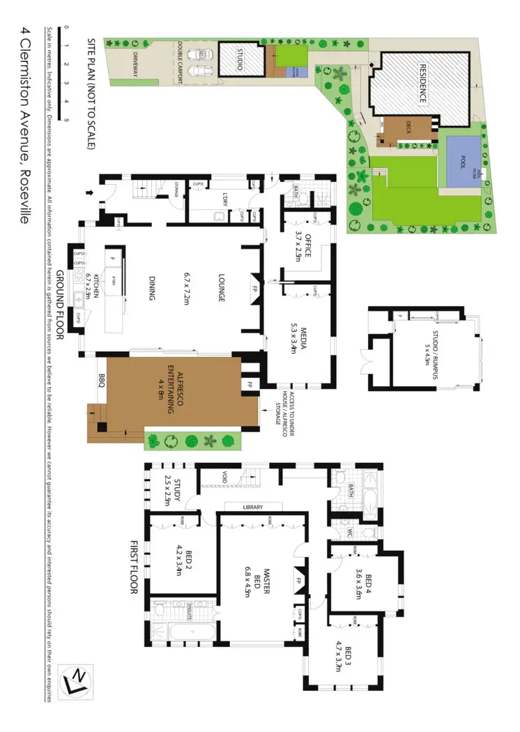 Floorplan of Homely house listing, 4 Clermiston Avenue, Roseville NSW 2069