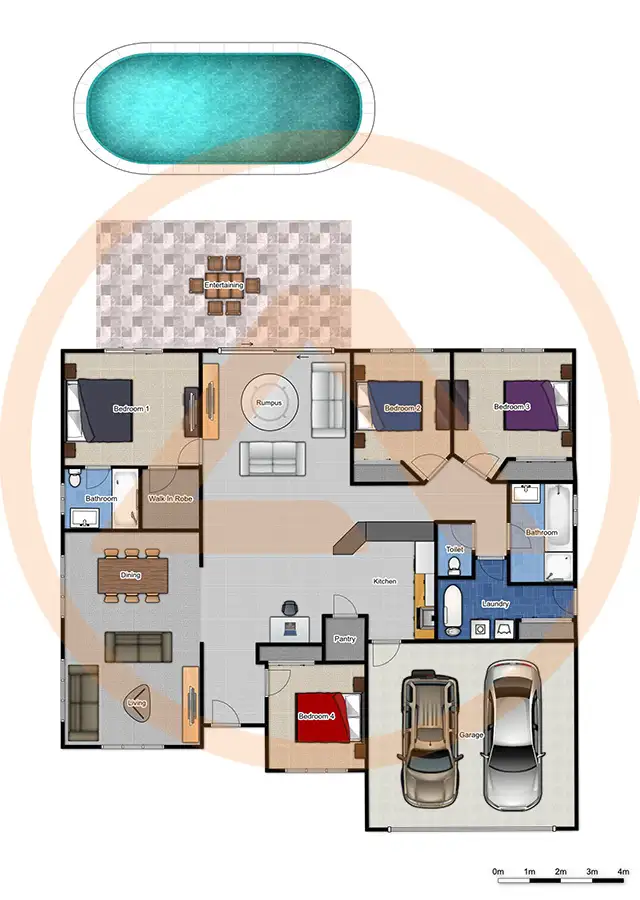 Floorplan of Homely house listing, 10 Crenton Court, Heritage Park QLD 4118