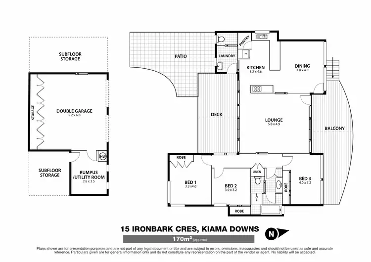 Floorplan of Homely house listing, 15 Ironbark Crescent, Kiama Downs NSW 2533