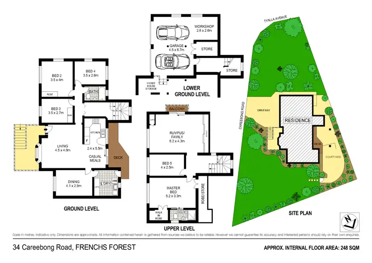 Floorplan of Homely house listing, 34 Careebong Road, Frenchs Forest NSW 2086