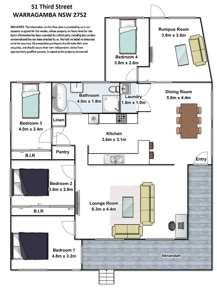 Floorplan of Homely house listing, 51 Third Street, Warragamba NSW 2752