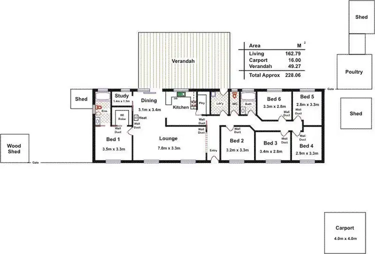 Floorplan of Homely house listing, 698 Harris Road, Wasleys SA 5400