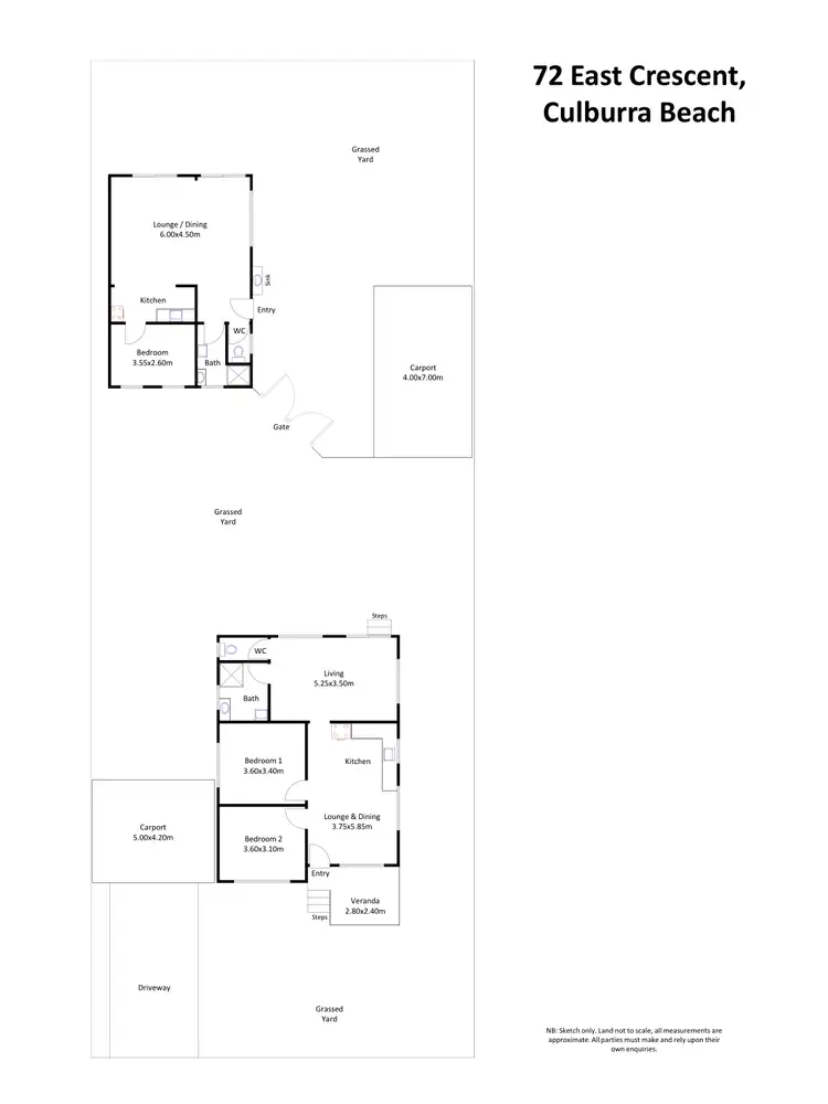 Floorplan of Homely house listing, 72 East Crs, Culburra Beach NSW 2540